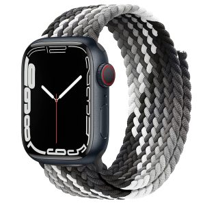 Multicolor braided scratch Apple Watch strap