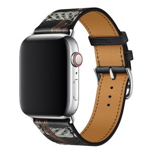 Apple Watch strap classic leather patterns